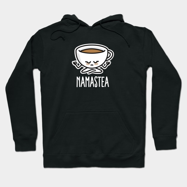 Namastea Namaste meditation tea Yoga pun gift idea Hoodie by LaundryFactory